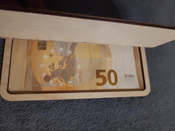 Geschenkbox für Gutscheine & Geldscheine